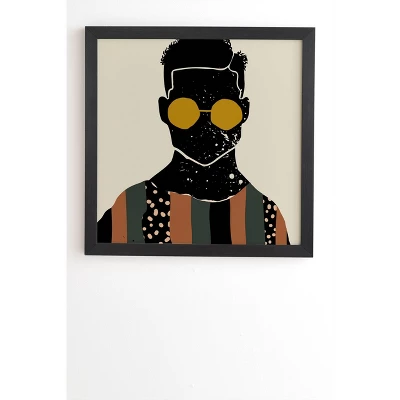 Domonique Brown Black Hair No. 7 Framed Wall Art Black - Deny Designs 8 Domonique Brown Black Hair No. 7 Framed Wall Art Black - Deny Designs - Image 6