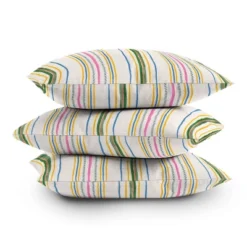 16"x16" Rachelle Roberts Ticker Striped Square Throw Pillow Beige - Deny Designs 7 16"x16" Rachelle Roberts Ticker Striped Square Throw Pillow Beige - Deny Designs -Deny Designs GUEST dbaff6e9 82f6 45a3 bca6 22ac2ca7b653