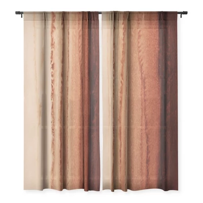 Monika Strigel Within The Tides Cinnamon DAR Single Panel Sheer Window Curtain - Deny Designs 4 Monika Strigel Within The Tides Cinnamon DAR Single Panel Sheer Window Curtain - Deny Designs - Image 2