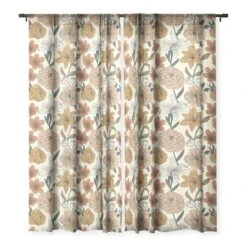 Emanuela Carratoni Spring Floral Mood Single Panel Sheer Window Curtain - Deny Designs -Deny Designs GUEST df4450f7 895c 46d7 b19e 2027063e19f3