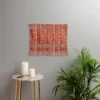 22" X 16" Small Schatzi Modern Mudcloth Rust Fiber Wall Hanging - Deny Designs