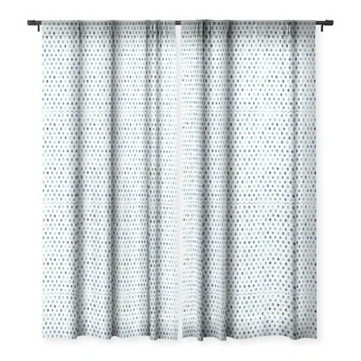 Ninola Design Color Palette Blue Single Panel Sheer Window Curtain 120" X 50" - Deny Designs 4 Ninola Design Color Palette Blue Single Panel Sheer Window Curtain 120" X 50" - Deny Designs - Image 2