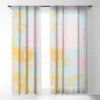 SunshineCanteen Gentle Flowers Single Panel Sheer Window Curtain - Deny Designs -Deny Designs GUEST e15e8a01 2b38 4cb9 80d9 537f982c7800