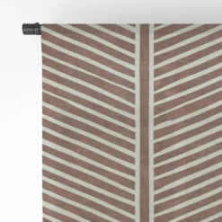Little Arrow Design Co Organic Chevron On Brandywine Single Panel Sheer Window Curtain - Deny Designs -Deny Designs GUEST e3c7d0cf 5055 434a 9568 e81094dd1413
