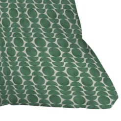 Moonlight Retro Scandinavian Outdoor Throw Pillow Green - Deny Designs