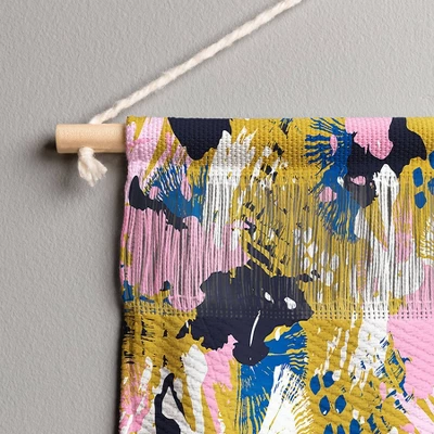 47" X 32" Large Marta Barragan Camarasa Abstract Brushstrokes 03 Fiber Wall Hanging - Deny Designs 4 47" X 32" Large Marta Barragan Camarasa Abstract Brushstrokes 03 Fiber Wall Hanging - Deny Designs - Image 2