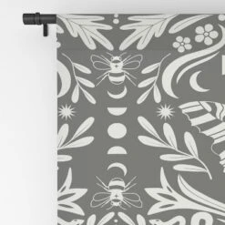 Emanuela Carratoni Ultimate Gray Damask 64" X 50" Single Panel Room Darkening Window Curtain - Deny Designs -Deny Designs GUEST e7ba559f 61c3 4945 95c1 0f1dad9cb731