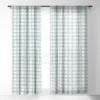 Little Arrow Design Co Watercolor Plaid Dusty Blue Single Panel Sheer Window Curtain - Deny Designs -Deny Designs GUEST e9f7932c 5f94 4999 99fb 5cceb5a821ba