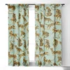Cat Coquillette Tiger Collection Mint Orange 84" X 50" Single Panel Blackout Window Curtain - Deny Designs -Deny Designs GUEST ebf6217d 0995 4094 b919 602d57177065