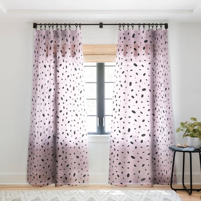 Emanuela Carratoni Bubble Pattern On Pink Single Panel Sheer Window Curtain - Deny Designs 5 Emanuela Carratoni Bubble Pattern On Pink Single Panel Sheer Window Curtain - Deny Designs - Image 3
