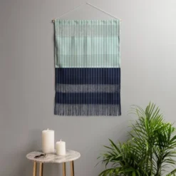 Color Poems Color Block Lines XI Fiber Wall Hanging - Deny Designs