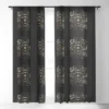 Emanuela Carratoni Spring Moon Phases Single Panel Sheer Window Curtain - Deny Designs