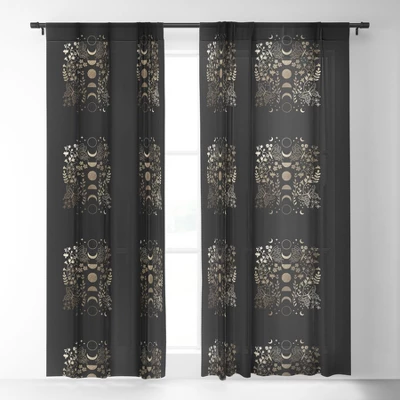 Emanuela Carratoni Spring Moon Phases Single Panel Sheer Window Curtain - Deny Designs 3 Emanuela Carratoni Spring Moon Phases Single Panel Sheer Window Curtain - Deny Designs