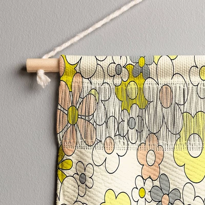 22" X 31.5" Jenean Morrison Happy Together Fiber Wall Hanging Yellow - Deny Designs 4 22" X 31.5" Jenean Morrison Happy Together Fiber Wall Hanging Yellow - Deny Designs - Image 2