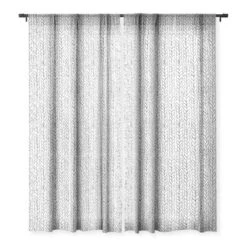 Ninola Design Wool Braids Drawing Single Panel Sheer Window Curtain - Deny Designs -Deny Designs GUEST f10c7003 b643 45a7 91f6 f8eb1a776217
