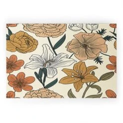 Emanuela Carratoni Spring Floral Mood Looped Vinyl Welcome Mat - Society6 -Deny Designs GUEST f14815e8 5396 4802 b169 793c8acc23d2