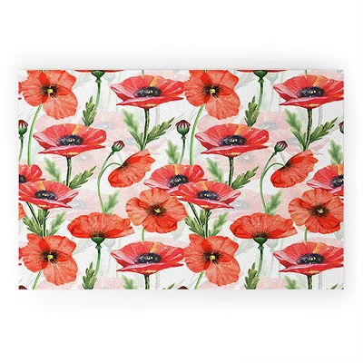 UtArt Summer Botanical Poppies Field Welcome Mat - Society6 8 UtArt Summer Botanical Poppies Field Welcome Mat - Society6 - Image 6