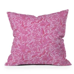Sewzinski Monochrome Florals Outdoor Throw Pillow Pink - Deny Designs -Deny Designs GUEST f5500f72 1705 4400 815a 6eb0d74f3d81