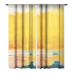 Lunetricotee Sunny Landscape Single Panel Sheer Window Curtain - Deny Designs -Deny Designs GUEST f74fa3a5 6029 45bc b43b 1408ed1fd720