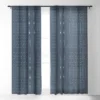 Mirimo Native Mudcloth Denim Single Panel Sheer Window Curtain - Deny Designs -Deny Designs GUEST f8e79175 bc1d 4976 bc16 74f3db55b6d6