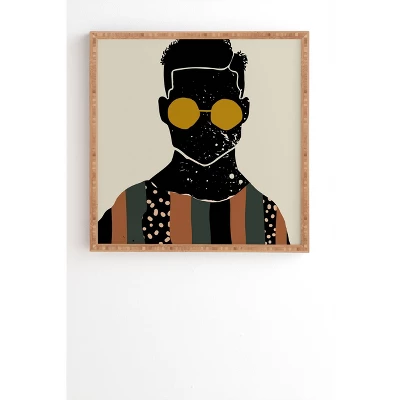 Domonique Brown Black Hair No. 7 Framed Wall Art Bamboo - Deny Designs 6 Domonique Brown Black Hair No. 7 Framed Wall Art Bamboo - Deny Designs - Image 4