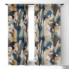 Ninola Design Artistic Texture Blue Gold 84" X 50" Single Panel Blackout Window Curtain - Deny Designs -Deny Designs GUEST fa5ce202 c3fa 41b7 b681 04ebb0493322