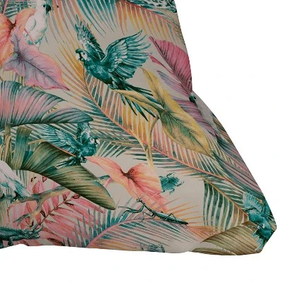 16"x16" Marta Barragan Camarasa Sunset In The Jungle Throw Pillow Pink - Deny Designs 4 16"x16" Marta Barragan Camarasa Sunset In The Jungle Throw Pillow Pink - Deny Designs - Image 2