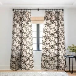 Holli Zollinger Indra Poppy Dark Single Panel Sheer Window Curtain - Deny Designs -Deny Designs GUEST fbbb4254 c606 4516 ad6c 3ff1d224bd2e
