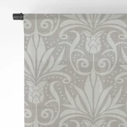 Heather Dutton Delancy Taupe Single Panel Sheer Window Curtain - Deny Designs -Deny Designs GUEST fc84ad72 5a1f 4bba 94a5 bb882773325a