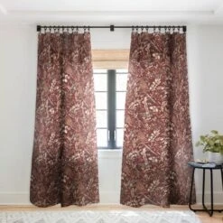 Ninola Design Botanical Collection Organic Holiday Single Panel Sheer Window Curtain - Deny Designs -Deny Designs GUEST fd71b9ba 1887 4e6d 862b b66f98d7b699