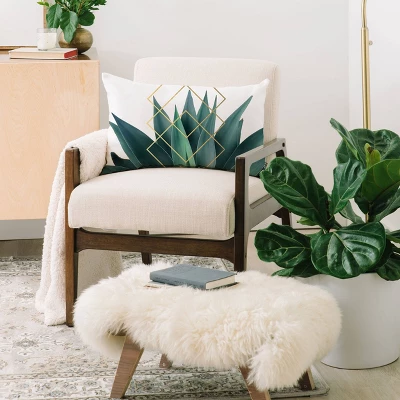 Gale Switzer Agave Geometrics Oblong Lumbar Throw Pillow Green - Deny Designs 3 Gale Switzer Agave Geometrics Oblong Lumbar Throw Pillow Green - Deny Designs