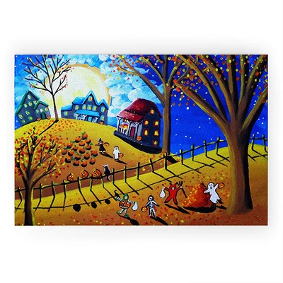 Renie Britenbucher Halloween Looped Vinyl Welcome Mat - Society6 8 Renie Britenbucher Halloween Looped Vinyl Welcome Mat - Society6 - Image 6